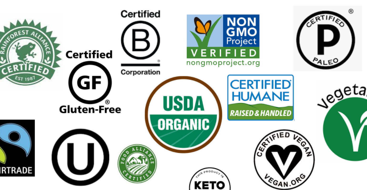 Organic food certifications